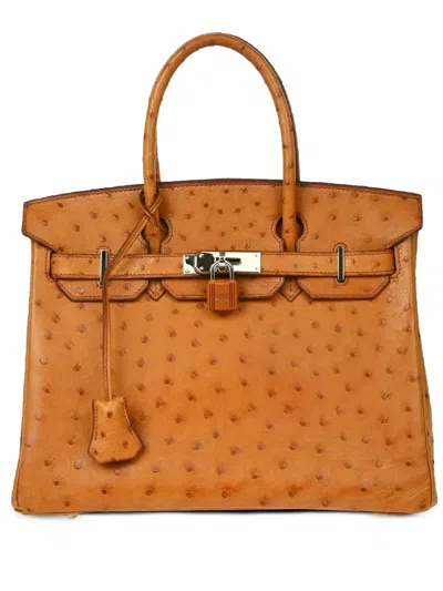 Pre-owned Hermes 2006 2013 Birkin 30 Tote Bag In ブラウン
