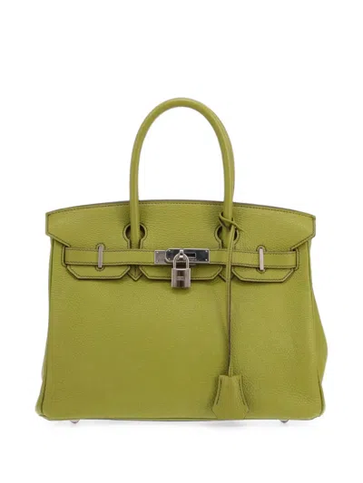Hermes 2006 30 Birkin Tote Bag In Green