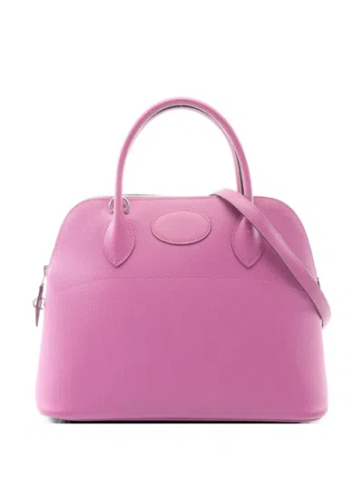 Pre-owned Hermes 2006 31 Bolide Tote Bag In Pink