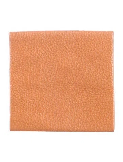 Pre-owned Hermes 2006 Bastia Coin Pouch In Brown