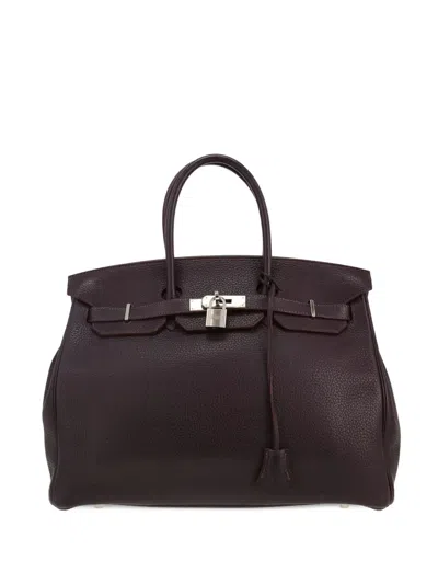 Pre-owned Hermes 2006 Birkin 35 Handbag In Purple