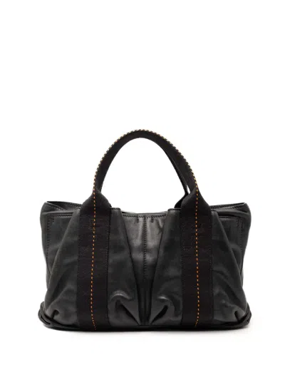 Pre-owned Hermes 2006 Caravan Horizontal Pm Satchel In Black