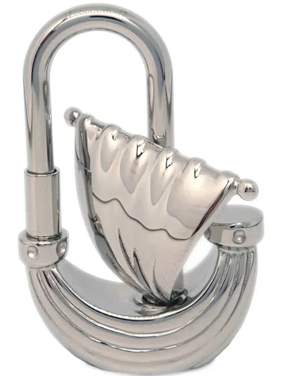 Pre-owned Hermes 2006 L'air De Paris Yacht Padlock Charm In Silver