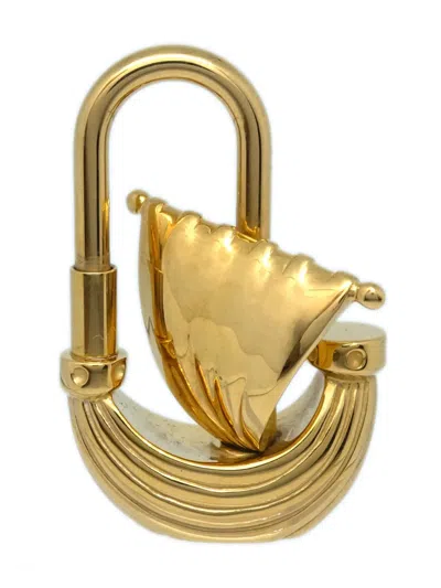 Pre-owned Hermes 2006 L'air De Paris Yacht Padlock In Gold