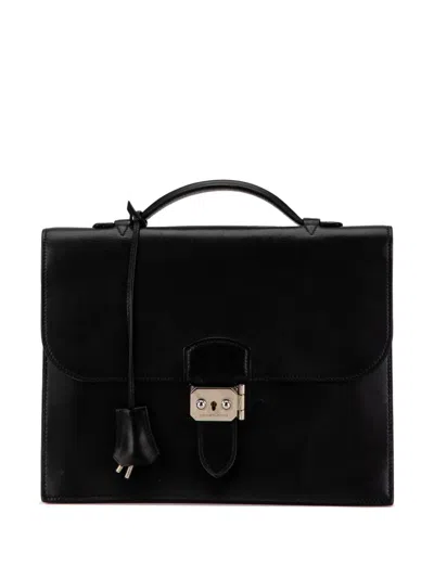 Pre-owned Hermes 2006 Swift Sac A Depeches 27 Business Bag In Black