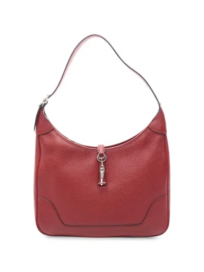 Pre-owned Hermes 2006 Trim 31 Shoulder Bag In Red