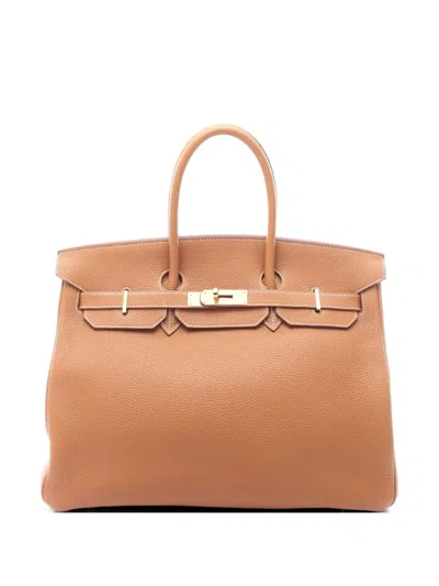 Pre-owned Hermes 2007 35 Birkin Togo Leather Tote Bag