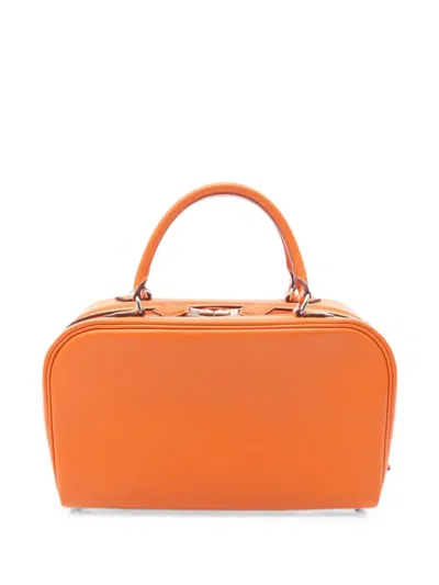 Pre-owned Hermes 2007 Anvi 26 Tote Bag In Orange