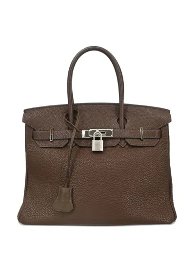 Pre-owned Hermes 2007 Birkin 30 Handbag In Brown