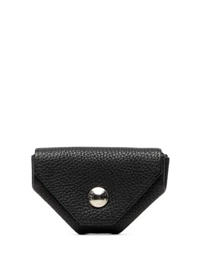 Pre-owned Hermes 2007 Chevre Le Vin Quatre Purse Coin Pouch In Black