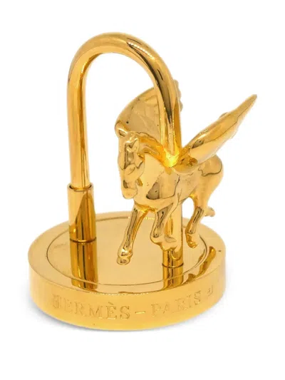 Pre-owned Hermes 2007 Entrez Dans La Danse! Pegasus Cadena In Gold