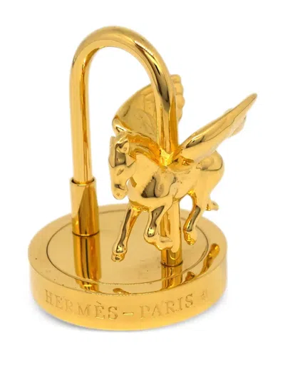 Pre-owned Hermes 2007 Entrez Dans La Danse! Pegasus Cadena In Gold