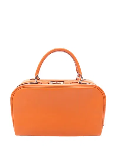 Pre-owned Hermes 2007 Epsom Sac En Vie 26 Handbag In Orange
