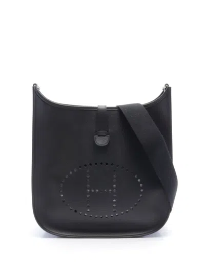 Pre-owned Hermes 2007 Evelyne I Gm Shoulder Bag In Black