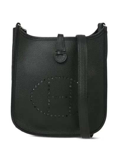 Pre-owned Hermes 2007 Evelyne Tpm Shoulder Bag In Black