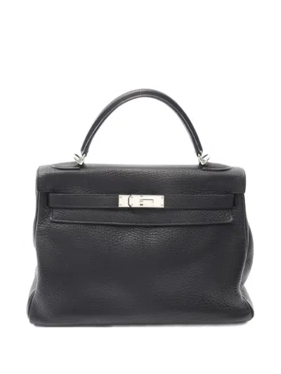 Pre-owned Hermes 2007 Kelly 32 Two-way Handbag In Black