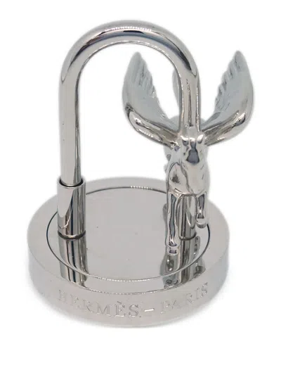 Pre-owned Hermes 2007 Pegasus Cadena Charm In 银色