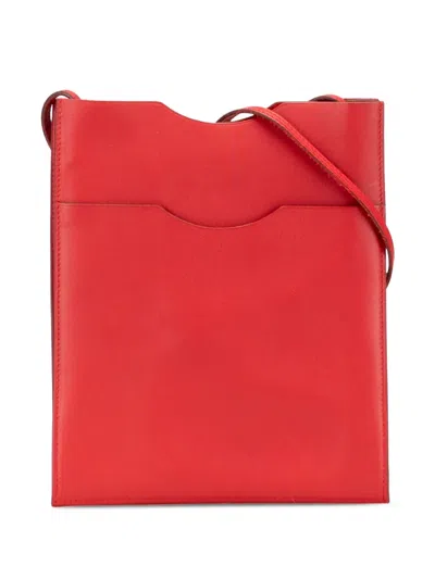 Pre-owned Hermes 2007 Swift Onimetou Crossbody Bag In Red