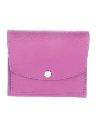 Pre-owned Hermes 2007 Wallet In Pink