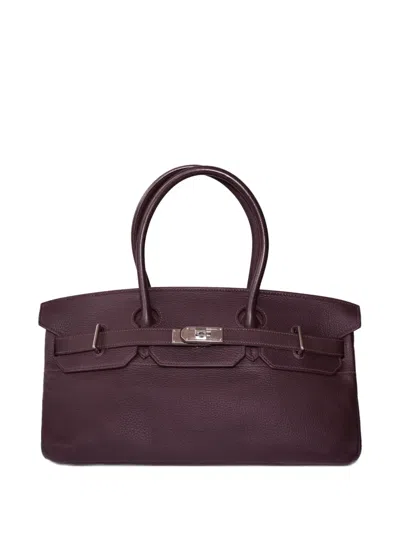 Pre-owned Hermes 2008 Birkin 42 Tote Bag In Purple