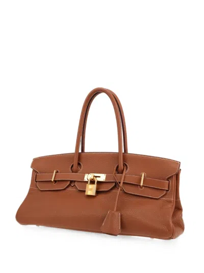 Pre-owned Hermes 2008 Birkin Tote Bag In Brown