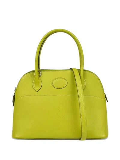 Pre-owned Hermes 2008 Chevre Bolide 27 Tote Bag In Green