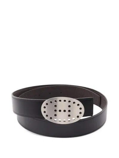Pre-owned Hermes 2008 Evelyn Reversible Belt In Black