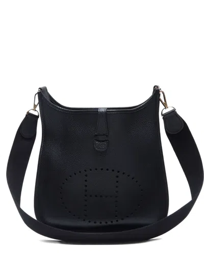 Pre-owned Hermes 2008 Evelyne 1 Pm Shoulder Bag In Black