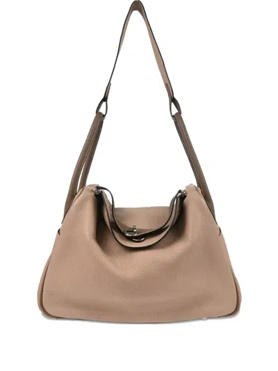 Pre-owned Hermes 2008 Lindy 34 Shoulder Bag In Gray