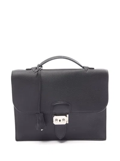 Pre-owned Hermes 2008 Sac A Depeches 27 Briefcase In ブラック