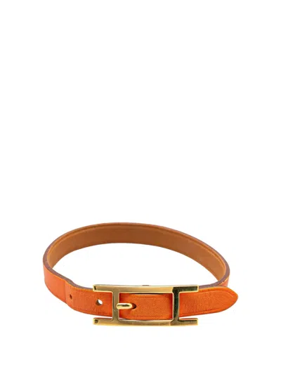 Pre-owned Hermes 2008 Swift Behapi Single Tour Bracelet Costume Bracelet In Gold
