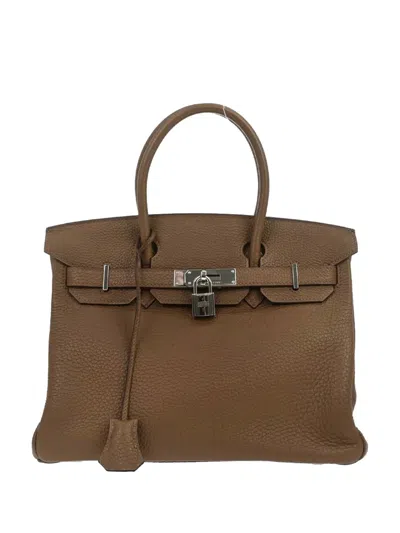 Pre-owned Hermes 2009 30 Birkin Tote Bag In Brown