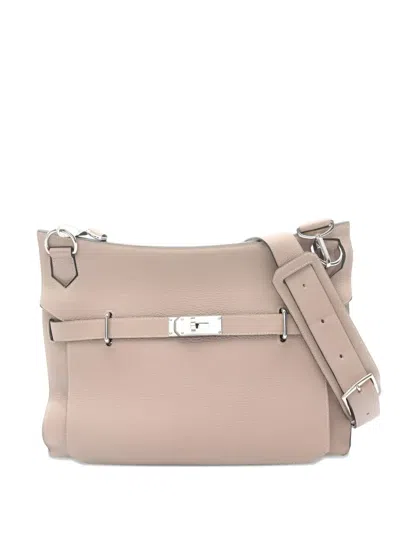 Pre-owned Hermes 2009 34 Jypsière Shoulder Bag In Neutral