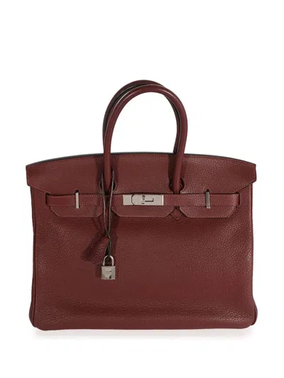 Pre-owned Hermes 2009  Birkin 35 Handbag In Red
