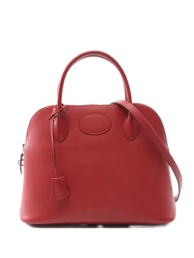 Pre-owned Hermes 2009 Bolide 31 Epsom Tote Bag In Red