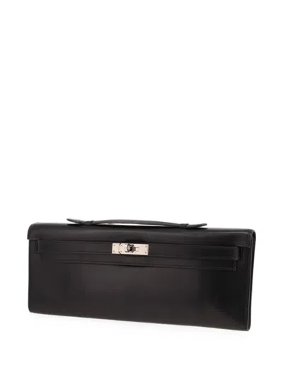Pre-owned Hermes 2009 Kelly Cut Clutch Bag In Black