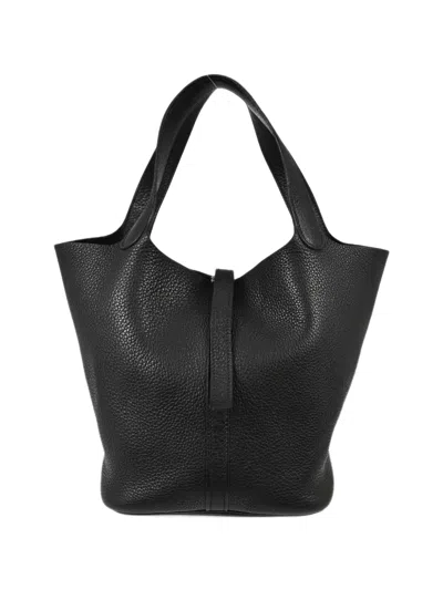 Hermes 2009 Picotin 26 Gm Handbag In Black