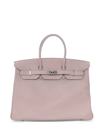 Pre-owned Hermes 2009 Swift Birkin Retourne 35 Handbag In Pink