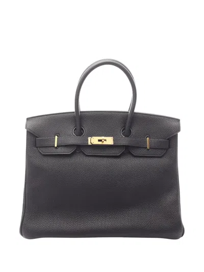 Pre-owned Hermes 2009 Togo Birkin 35 Handbag In Black
