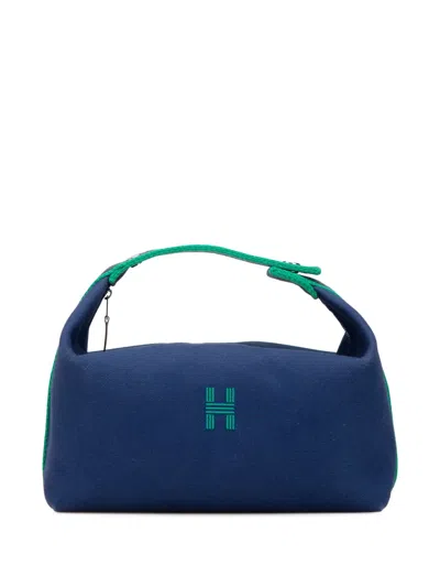 Pre-owned Hermes 2010-2024 Large Toile Bride A Brac Vanity Bag