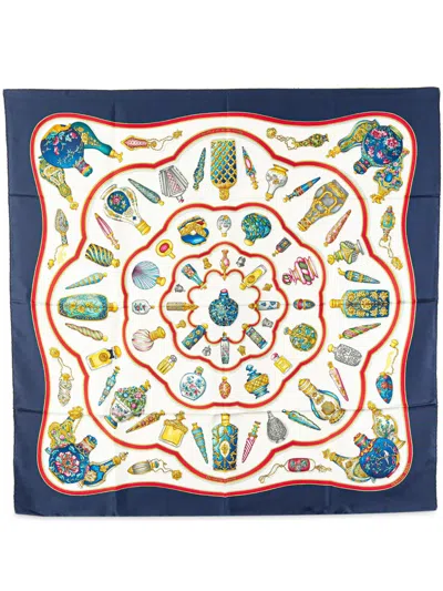 Pre-owned Hermes 2010-2025 Qu Importe Le Flacon Silk Scarf Scarves