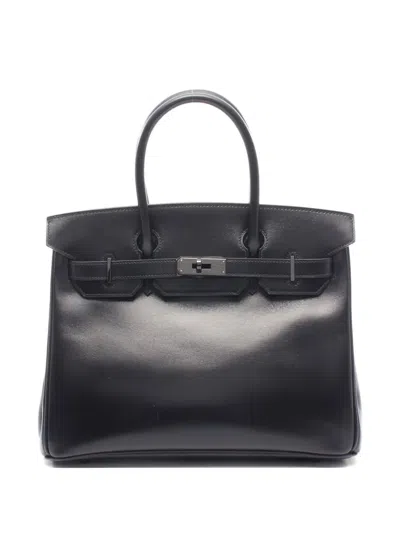 Pre-owned Hermes 2010 30 Birkin Handbag In Black