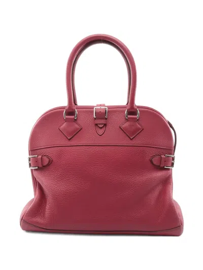 Pre-owned Hermes 2010 35 Atlas Handbag In Red
