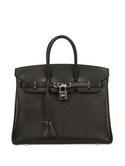Pre-owned Hermes 2010 Birkin 25 Handbag In Black