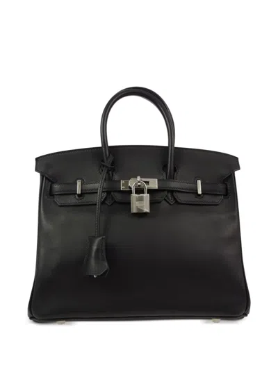 Pre-owned Hermes 2010 Birkin 25 Tote Bag In Black