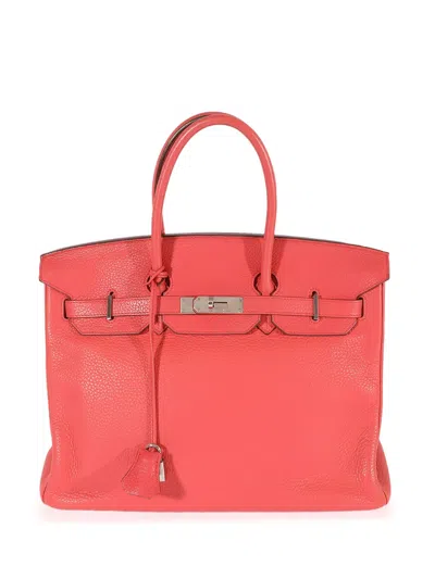 Pre-owned Hermes 2010  Birkin 35 Handbag In Red