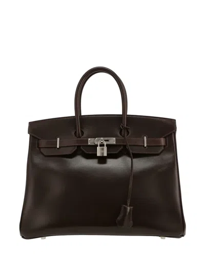 Pre-owned Hermes 2010 Birkin 35 Tote Bag In Brown