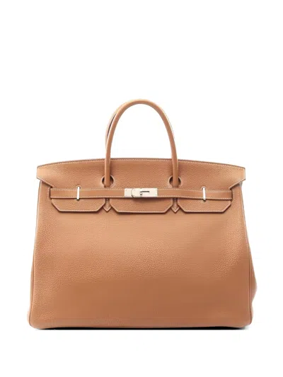 Pre-owned Hermes 2010 Birkin 40 Handbag In Neutral