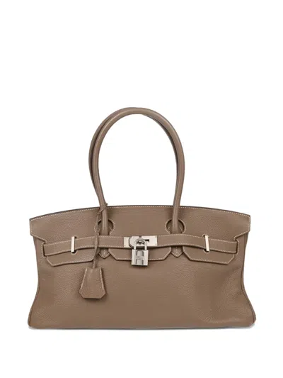 Pre-owned Hermes 2010 Birkin Handbag In Brown