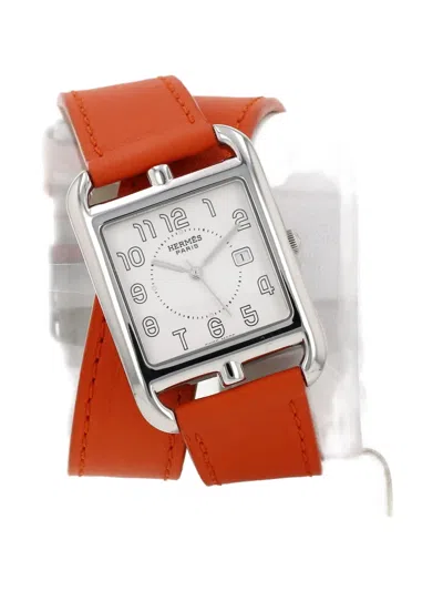 Pre-owned Hermes 2010 Cape Cod 41mm Watch In White